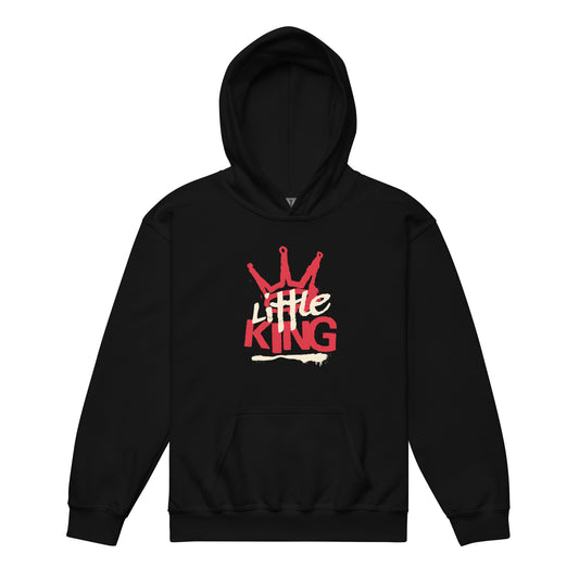 Little King youth hoodie with crown design representing confidence and heritage.